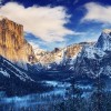 Winter Morning Sunrise Tunnel View Yosemite Valley