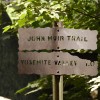 John Muir and Yosemite Valley trail signs