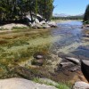 Tuolumne River at lower end of Tuolumne Meadows, Yosemite