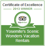 Yosemite Scenic Wonders 2013 Certificate of Excellence