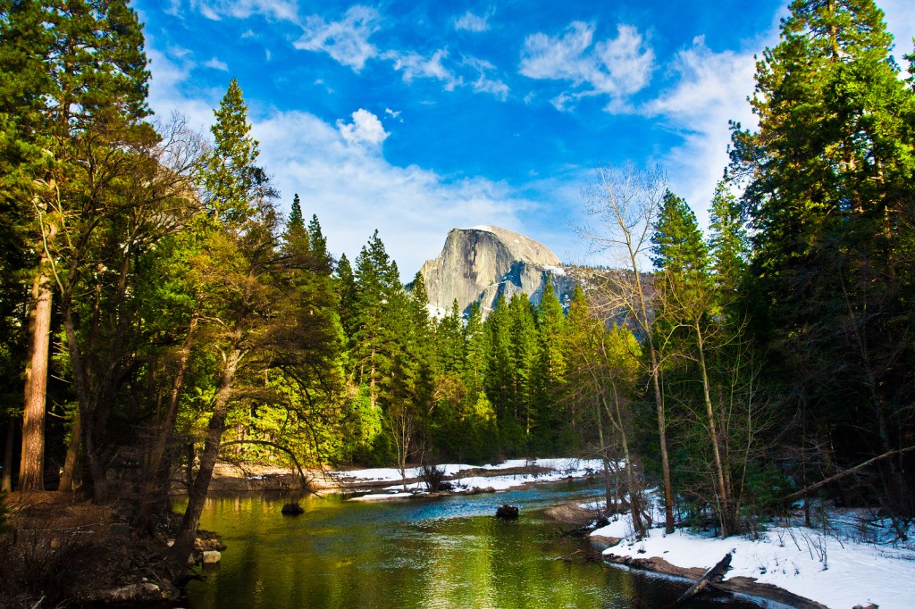 Half Dome in Winter